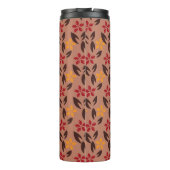  esthetisch bruin monogram Florentijn Thermosbeker (Achterkant)