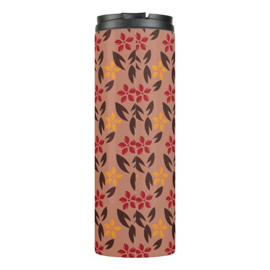  esthetisch bruin monogram Florentijn Thermosbeker (Achterkant)