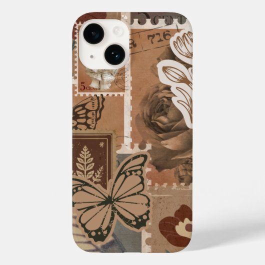  esthetisch bruin ontwerp Case-Mate iPhone case (Achterkant)