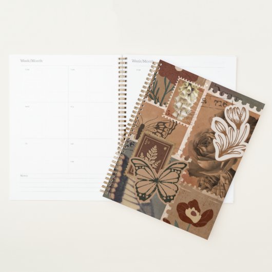 esthetisch bruin ontwerp planner (Display)