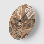  esthetisch bruin ontwerp ronde klok (Hoek)