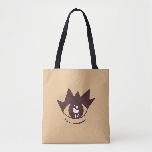 Esthetisch Bruin Oog Tote Bag (Voorkant)