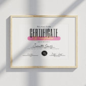 Esthetisch certificaat van voltooiing awards vet poster