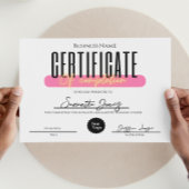 Esthetisch certificaat van voltooiing awards vet poster