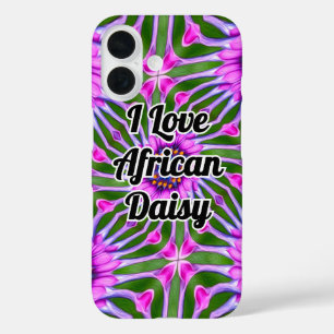 Esthetisch daisy-patroon iPhone 16 hoesje