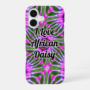 Esthetisch daisy-patroon iPhone 16 hoesje