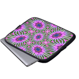 Esthetisch daisy-patroon laptop sleeve