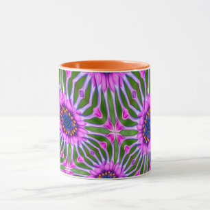 Esthetisch daisy-patroon mok
