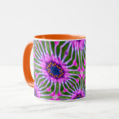 Esthetisch daisy-patroon mok (Voorkant links)