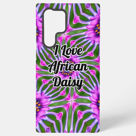 Esthetisch daisy-patroon samsung galaxy hoesje (Achterkant)
