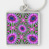 Esthetisch daisy-patroon sleutelhanger (Voorkant)