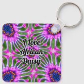 Esthetisch daisy-patroon sleutelhanger (Achterkant)