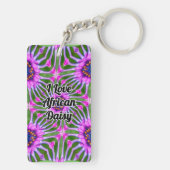 Esthetisch daisy-patroon sleutelhanger (achterkant)
