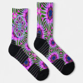 Esthetisch daisy-patroon sokken (Rechts)