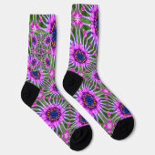 Esthetisch daisy-patroon sokken (Rechts)