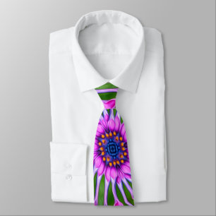 Esthetisch daisy-patroon stropdas