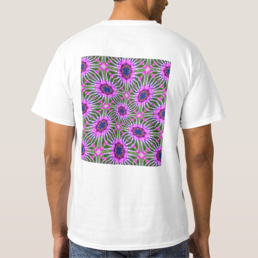 Esthetisch daisy-patroon t-shirt (Achterkant)