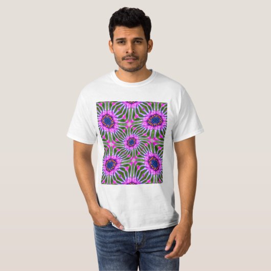 Esthetisch daisy-patroon t-shirt (Voorkant volledig)