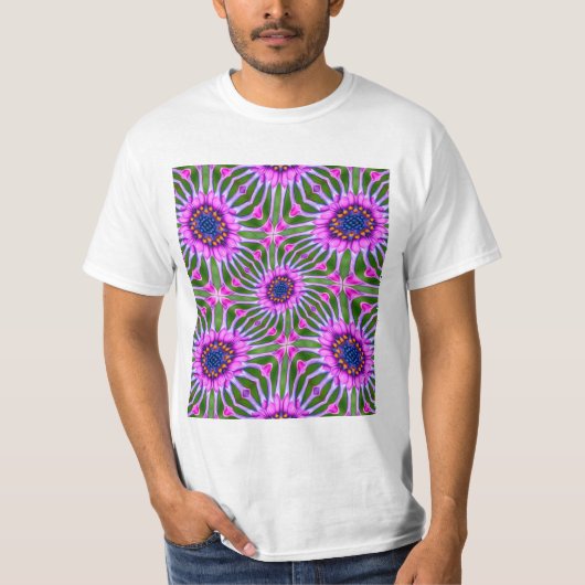 Esthetisch daisy-patroon t-shirt (Voorkant)