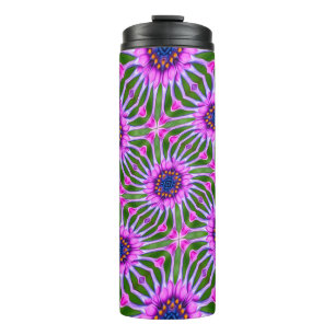 Esthetisch daisy-patroon thermosbeker