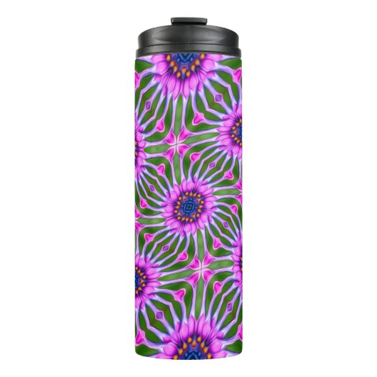 Esthetisch daisy-patroon thermosbeker (Voorkant)