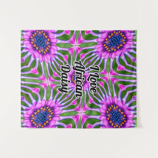 Esthetisch daisy-patroon wandkleed (Voorkant (horizontaal))