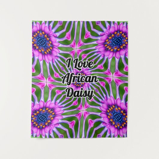 Esthetisch daisy-patroon wandkleed (Voorkant)