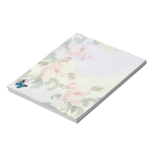 esthetisch efemeer roze ontwerp notitieblok (Linkerzijde)