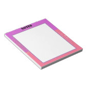 esthetisch efemeer roze ontwerp notitieblok (Schuin)