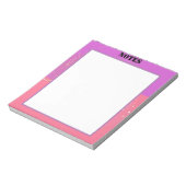 esthetisch efemeer roze ontwerp notitieblok (Linkerzijde)