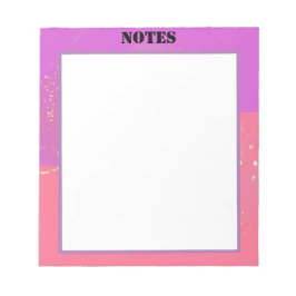 esthetisch efemeer roze ontwerp notitieblok