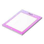 esthetisch efemeer roze ontwerp notitieblok (Linkerzijde)