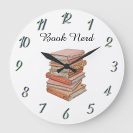 Esthetisch Elegant Boek Nerd Cadeau Minimaal Stijl Grote Klok