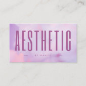 Esthetisch Esthetisch Paarse Holografisch Visitekaartje (Voorkant)