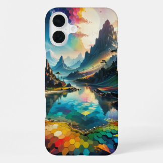 Esthetisch Fantasielandschap iPhone 16 Plus Hoesje