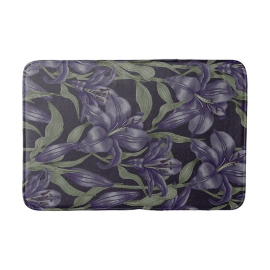 Esthetisch Floral naadloos patroon Badmat (Voorkant)