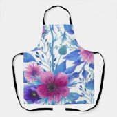 Esthetisch Floral naadloos patroon Schort (Voorkant)