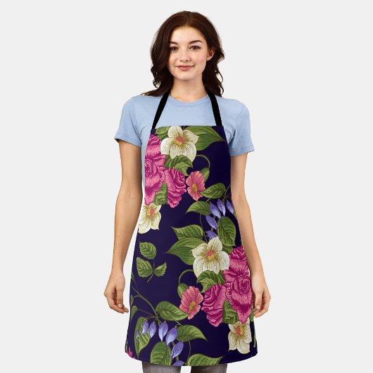 Esthetisch Floral naadloos patroon Schort