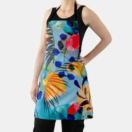 Esthetisch Floral naadloos patroon Schort