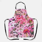 Esthetisch Floral naadloos patroon Schort (Voorkant)