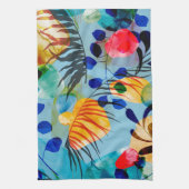 Esthetisch Floral naadloos patroon Theedoek (Verticaal)