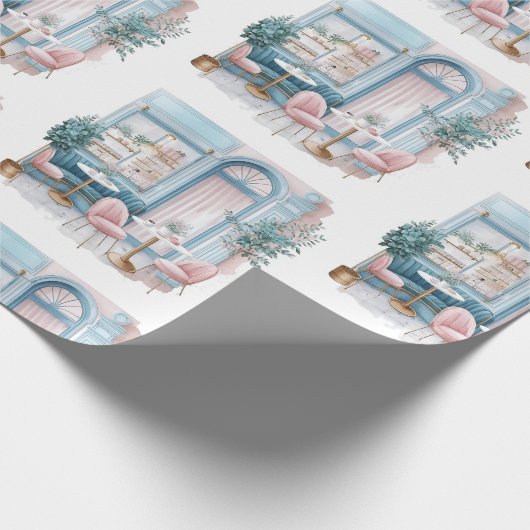 Esthetisch Frans Café, , Cadeaupapier (Hoek)