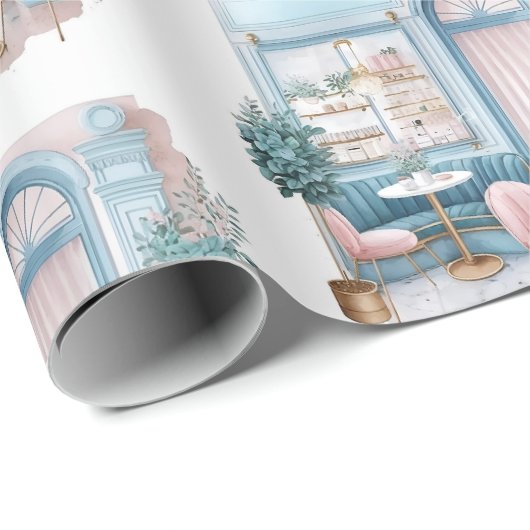 Esthetisch Frans Café, , Cadeaupapier (Rol Hoek)