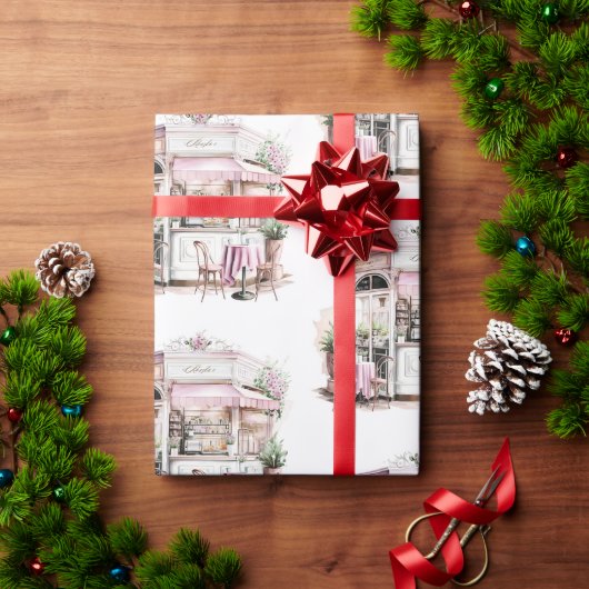 Esthetisch Frans Café, , Cadeaupapier (Feestdagen Geschenken)