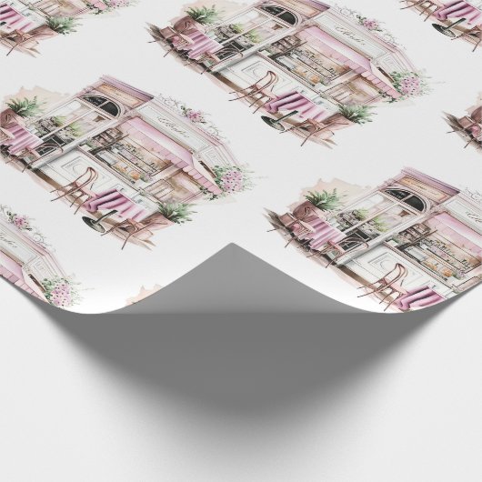 Esthetisch Frans Café, , Cadeaupapier (Hoek)