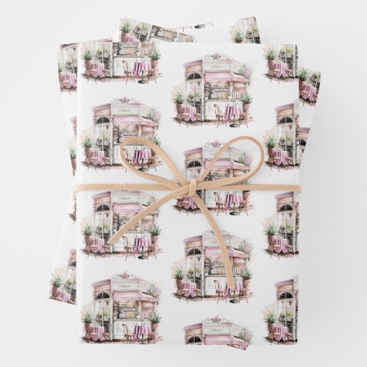 Esthetisch Frans Café, , Inpakpapier Vel (In situ)