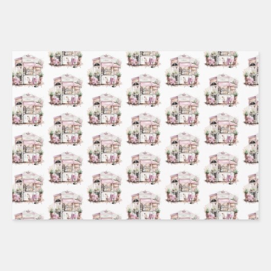 Esthetisch Frans Café, , Inpakpapier Vel (Voorkant)