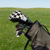 Esthetisch geruite retro monogram Initialen Golfheadcover (Insitu)