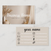 Esthetisch goud en neutraal Visitekaartje (Voorkant / Achterkant)