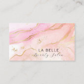 Esthetisch Handgeschreven Script Typografie Marmer Visitekaartje (Voorkant)